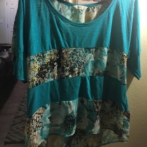 Beautiful sheer/cotton blouse